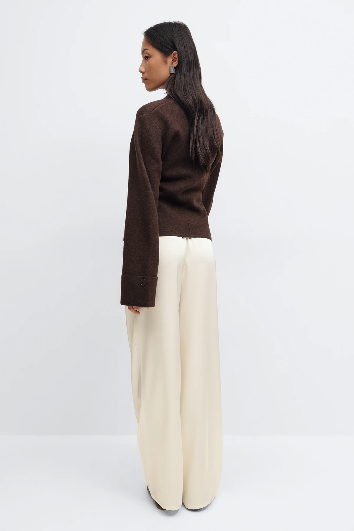 Gina Tricot Drawstring satin trousers dam – bild 4