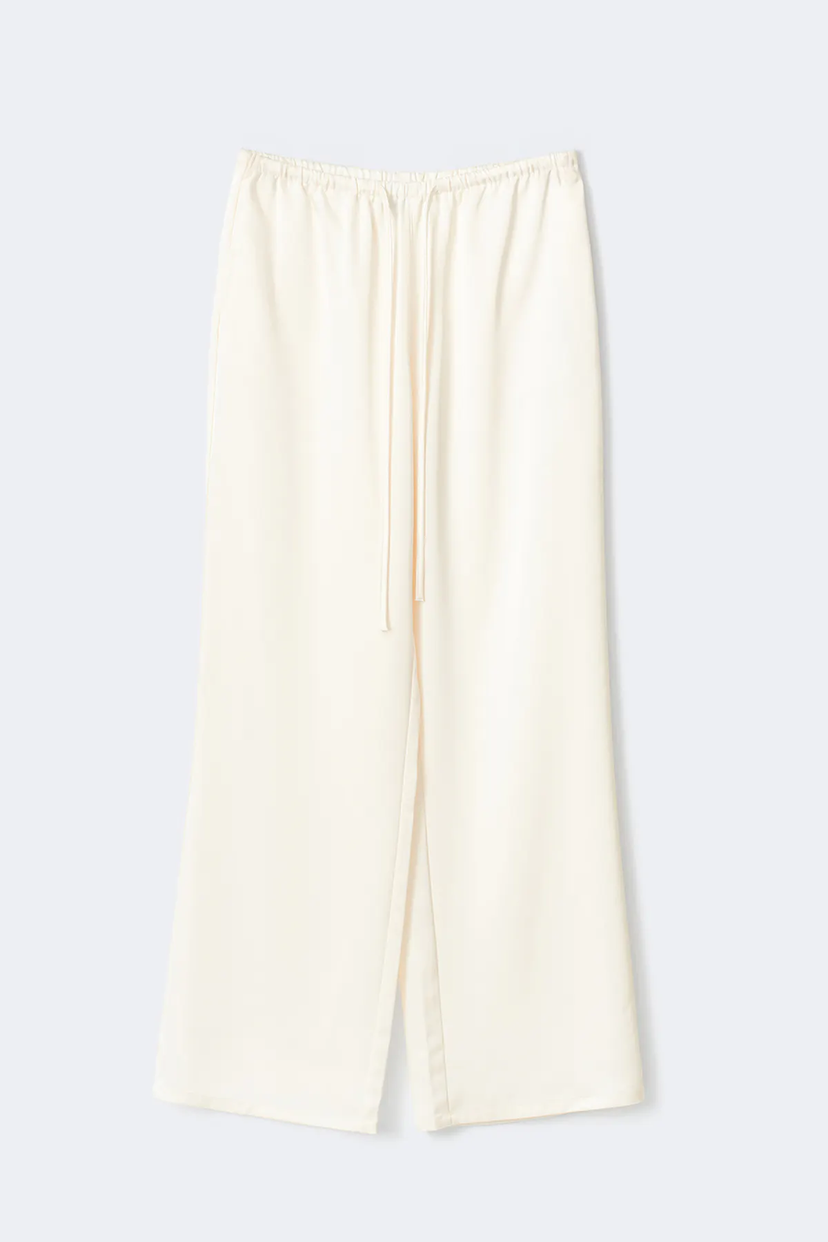 Drawstring satin trousers — byxor med fickor från Gina Tricot