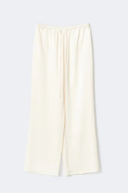 Drawstring Satin Trousers