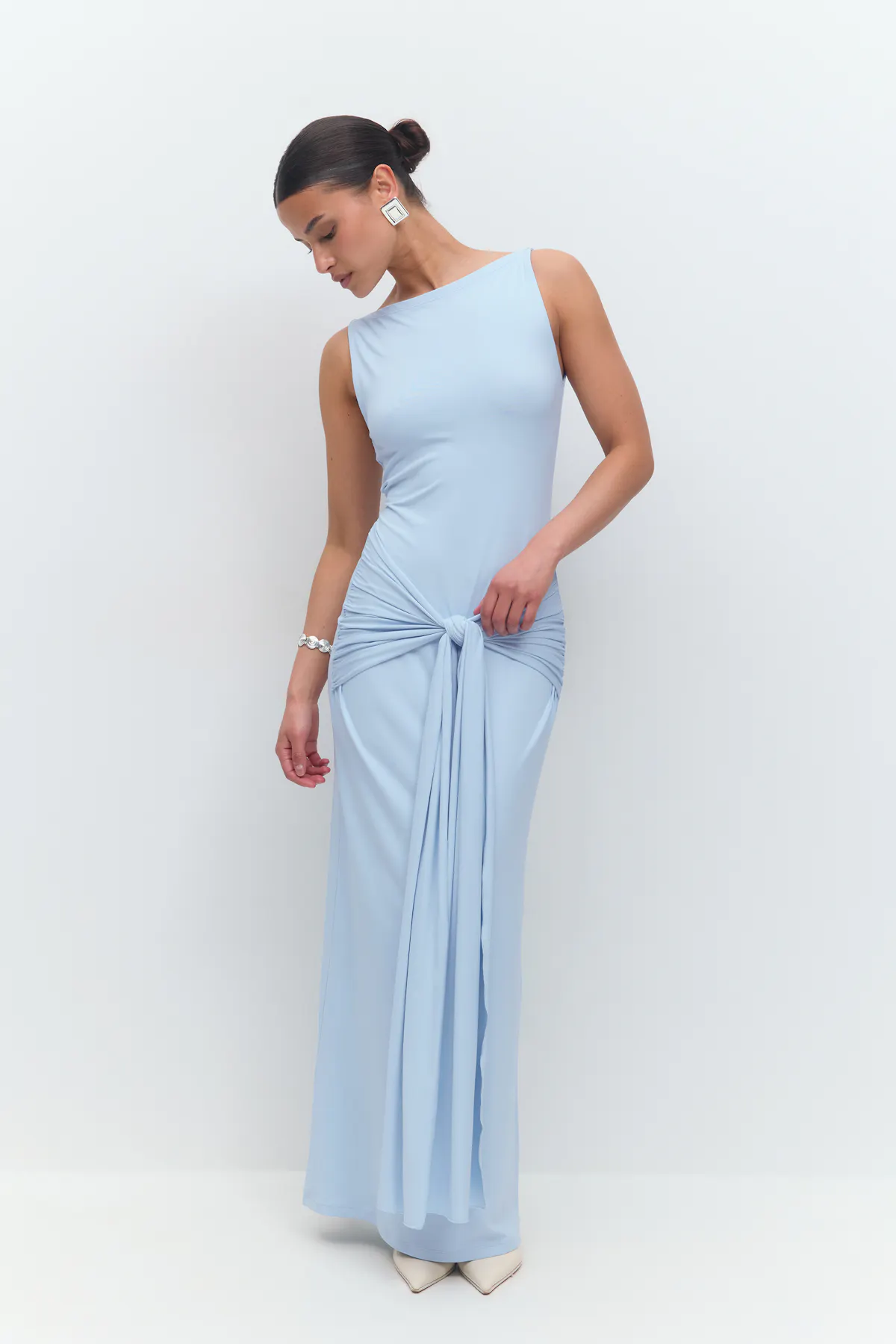 Tie dress - Blue - Women - Gina Tricot