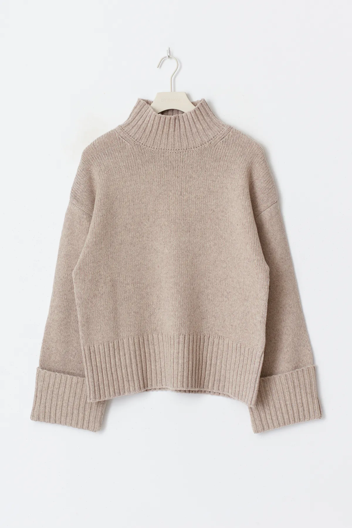 Turtleneck wool knit sweater - Beige - Women - Gina Tricot