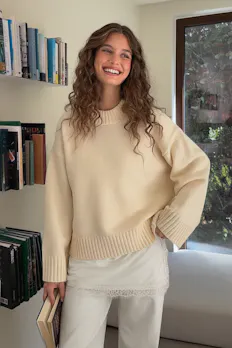 Crew Neck Knitted Sweater