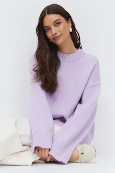 Crew Neck Knitted Sweater