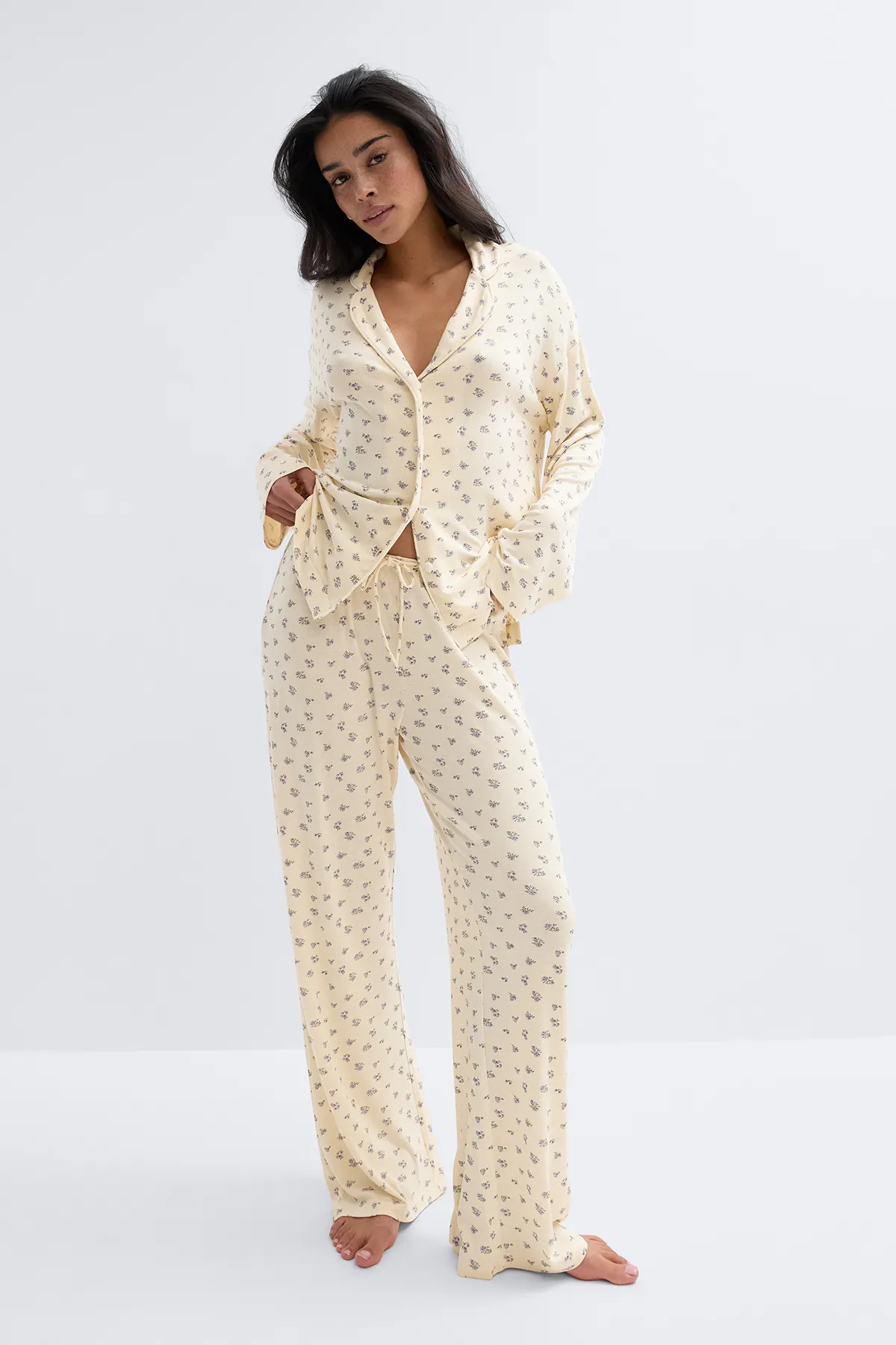 Gina Tricot - Soft pyjamas trousers - pyjamas - Geel - M - Dames