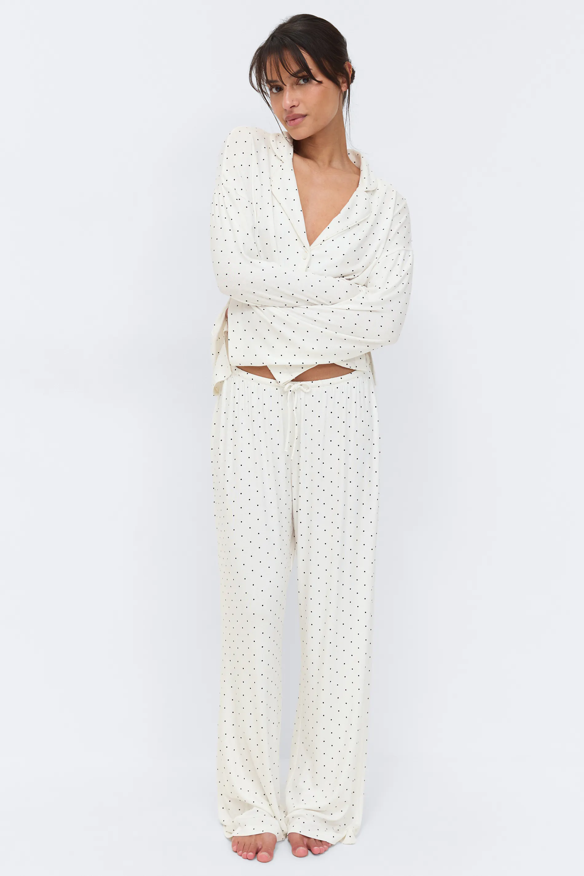 Gina Tricot - Soft pyjamas trousers - pyjamas - Zwart - XS - Dames