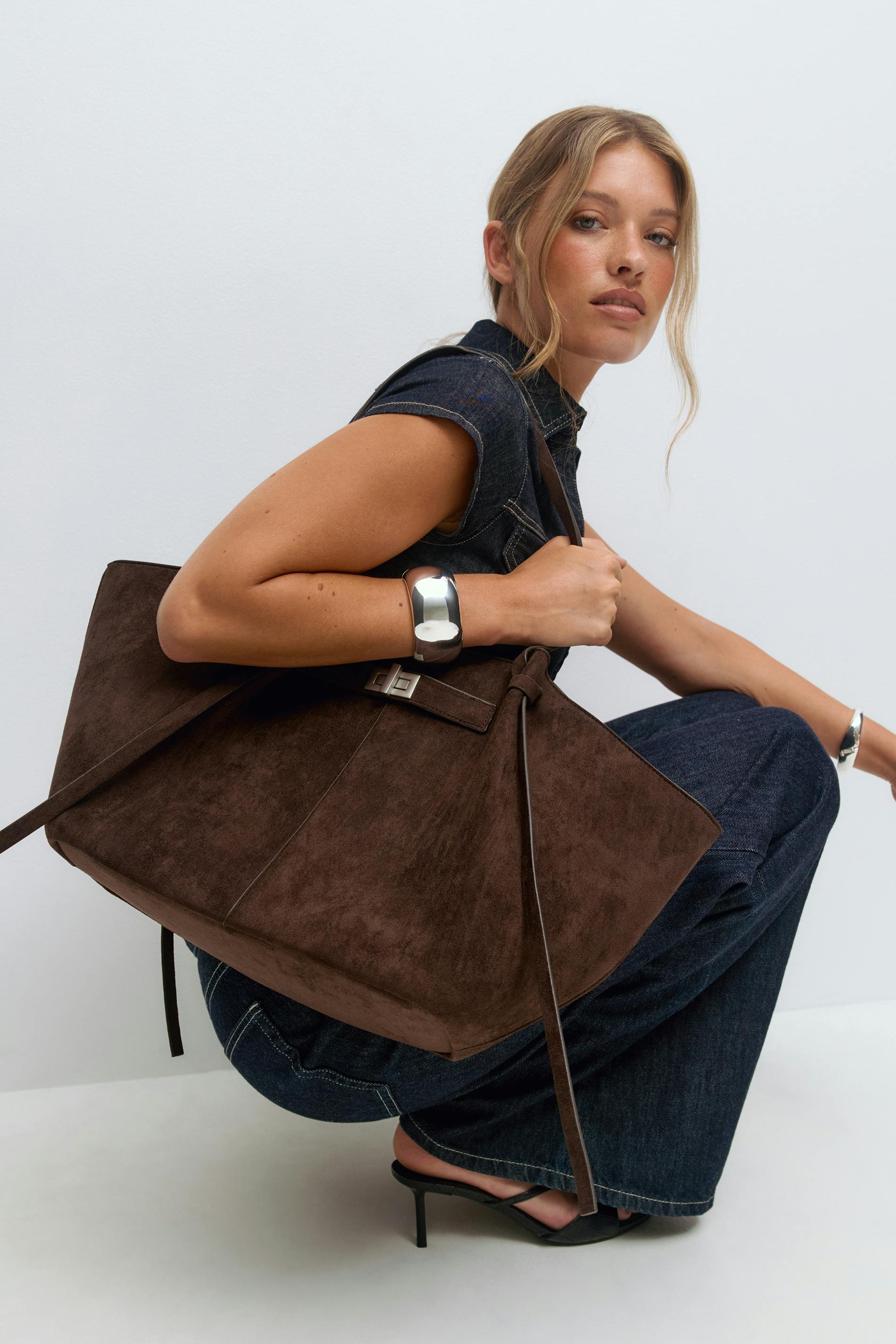 Gina Tricot - Long strap pu bag - Olkalaukut - Ruskea - ONESIZE - Naiset