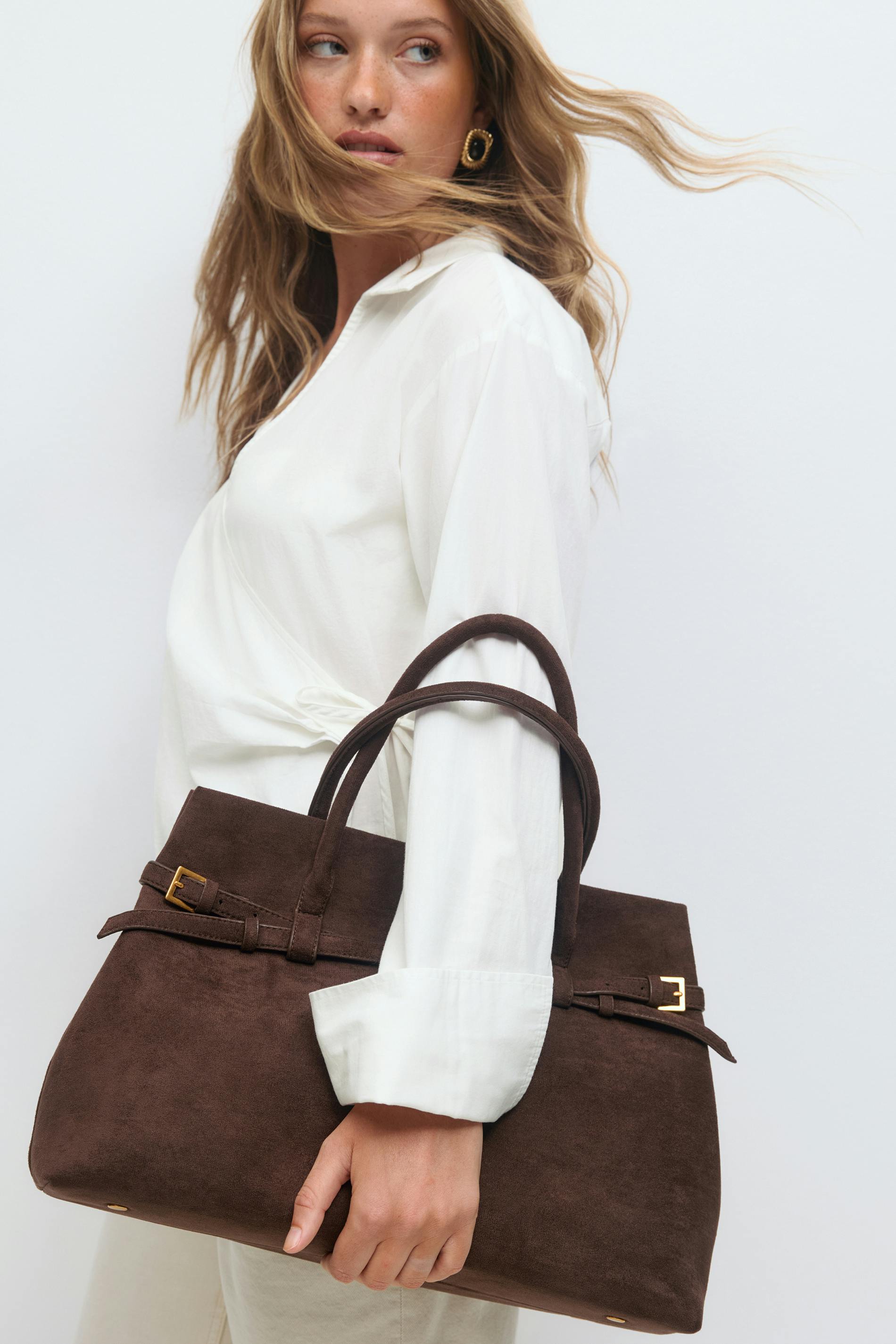 Gina Tricot - Classic tote bag - Schoudertassen - Bruin - ONESIZE - Dames