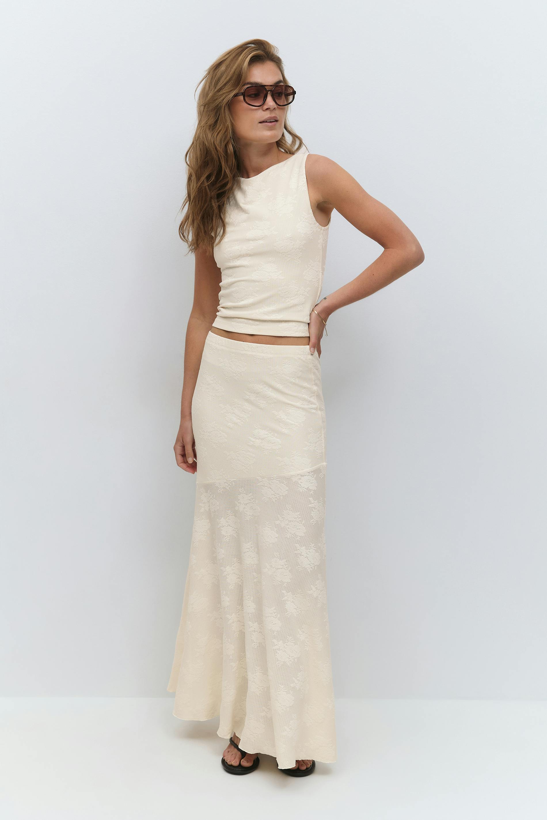 acka jacquard knit skirt（ivory） acka jacquard knit skirt（ivory）