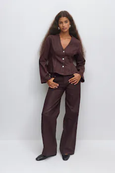 Coated Jeans