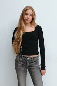 Y Square Neck Top