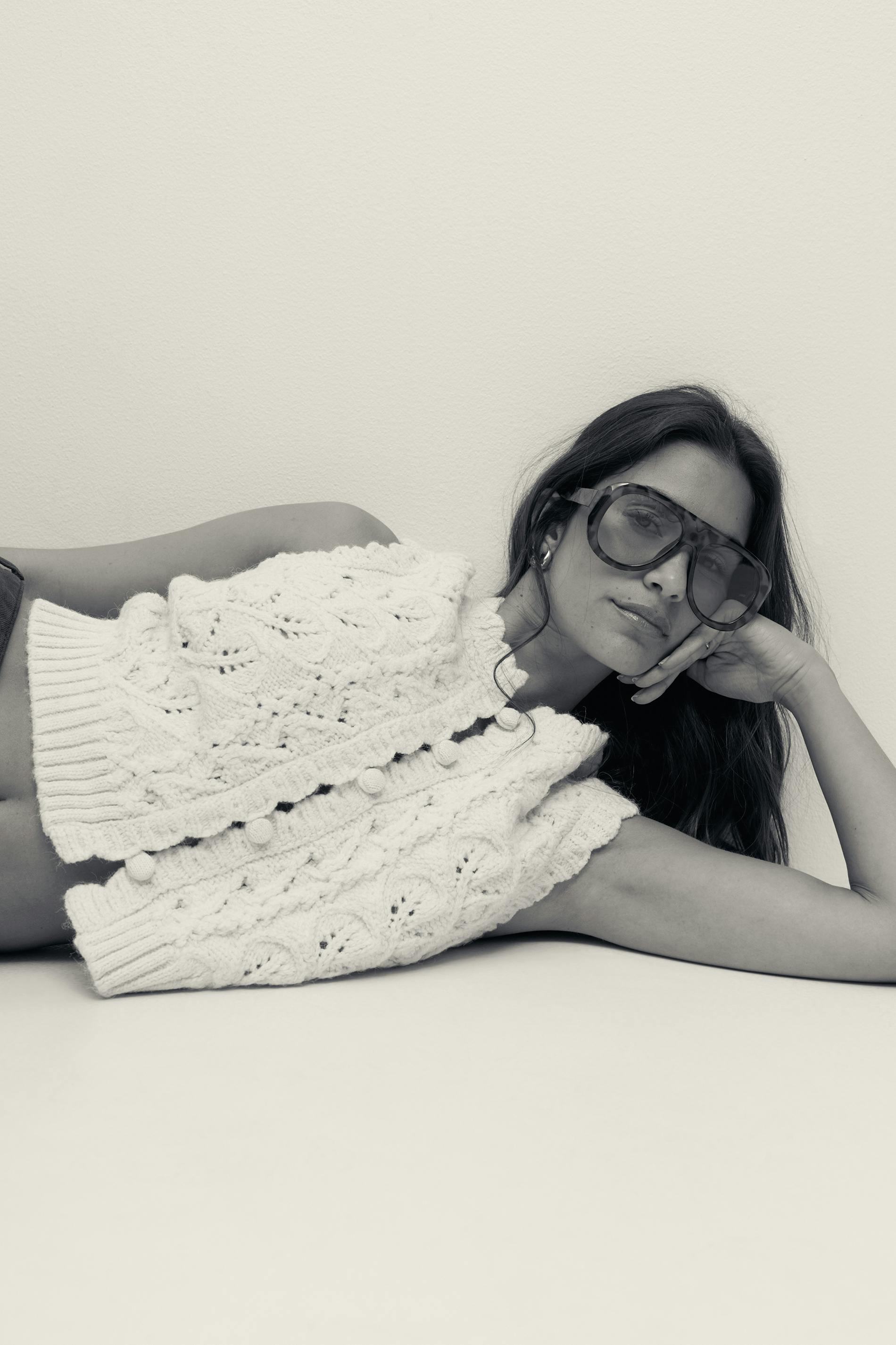 Gina Tricot - Knitted vest - Vester - Hvit - XS - Dame