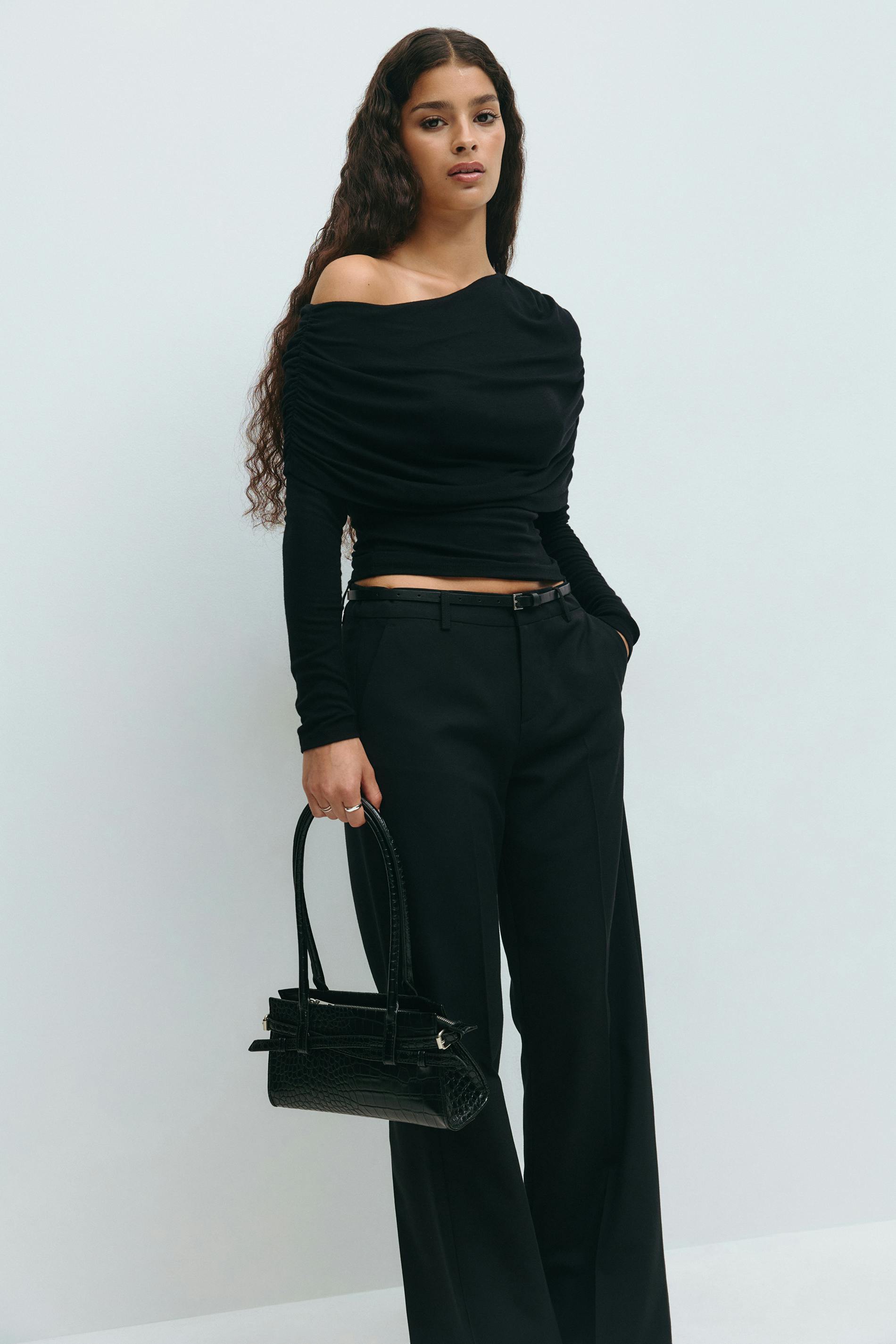 Gina Tricot - Buckel shoulder bag - Skuldertasker - Sort - ONESIZE - Dame