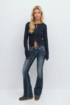 14+ Hip Hug Flare Jeans