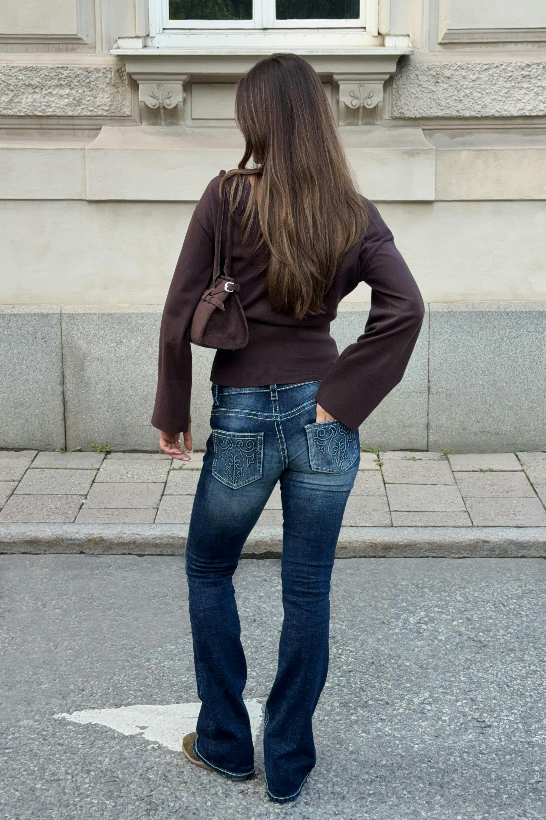 14+ hip hug flare jeans