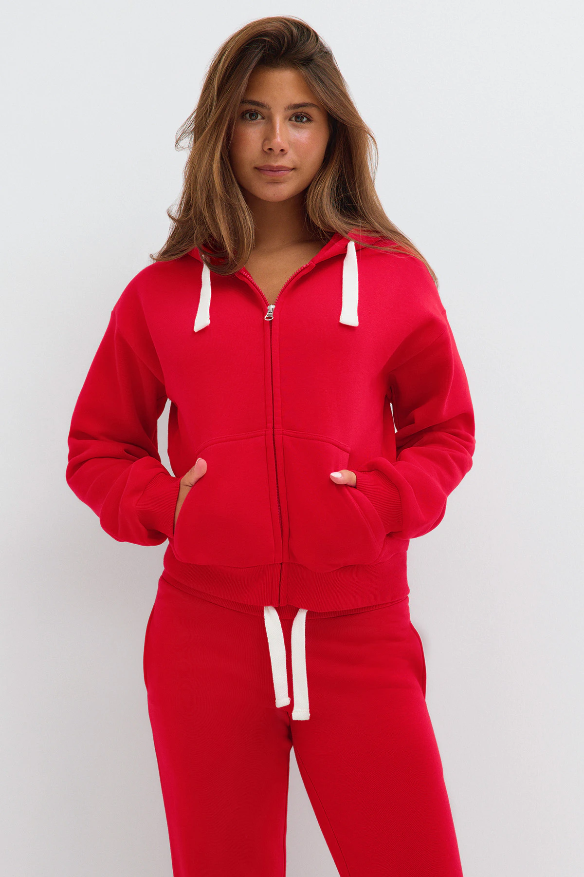 Gina Tricot 14+ zip hoodie dam