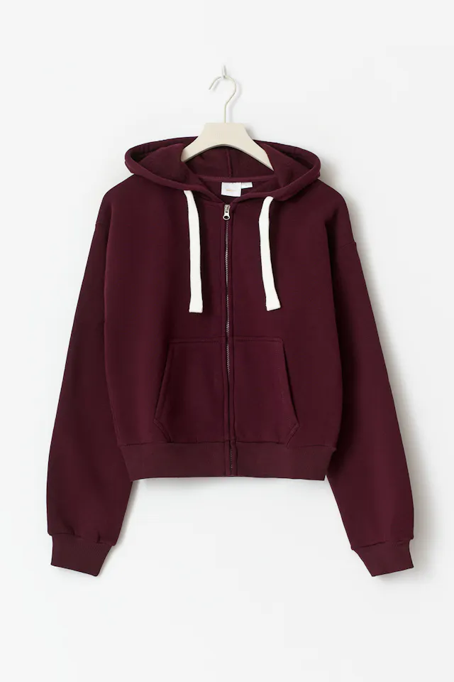 Zipper Röd 14+ zip hoodie - Röd - Gina Tricot