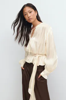 Tie Front Blouse