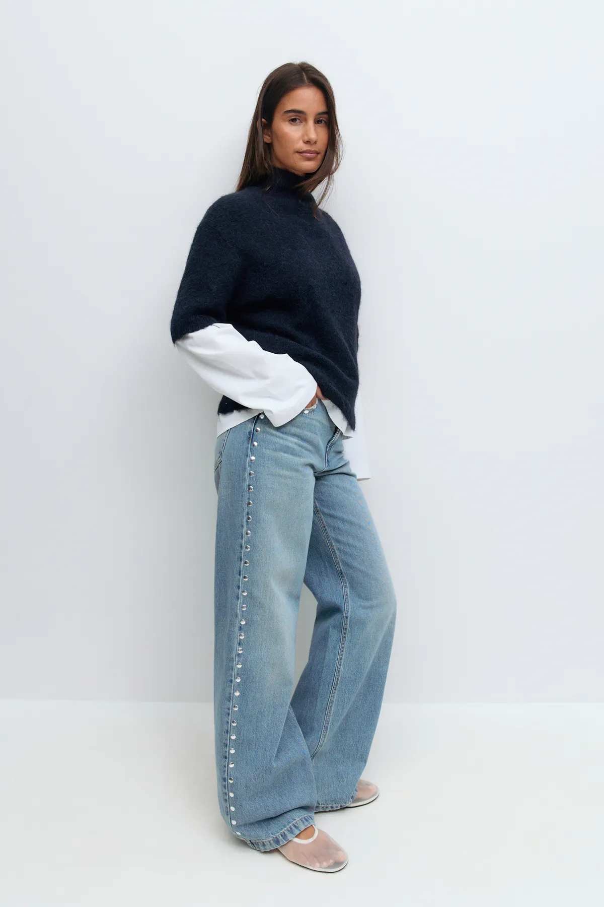 Studded jeans