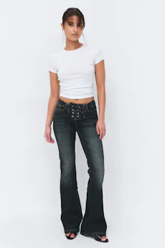 No Waist Bootcut Jeans