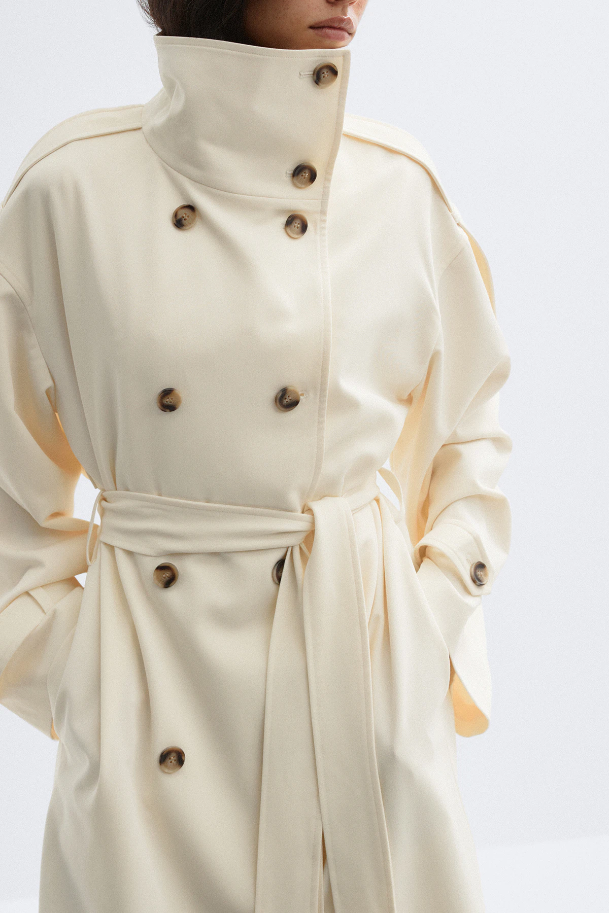 Gina Tricot High Neck Trench Coat kappor & rockar dam – bild 8