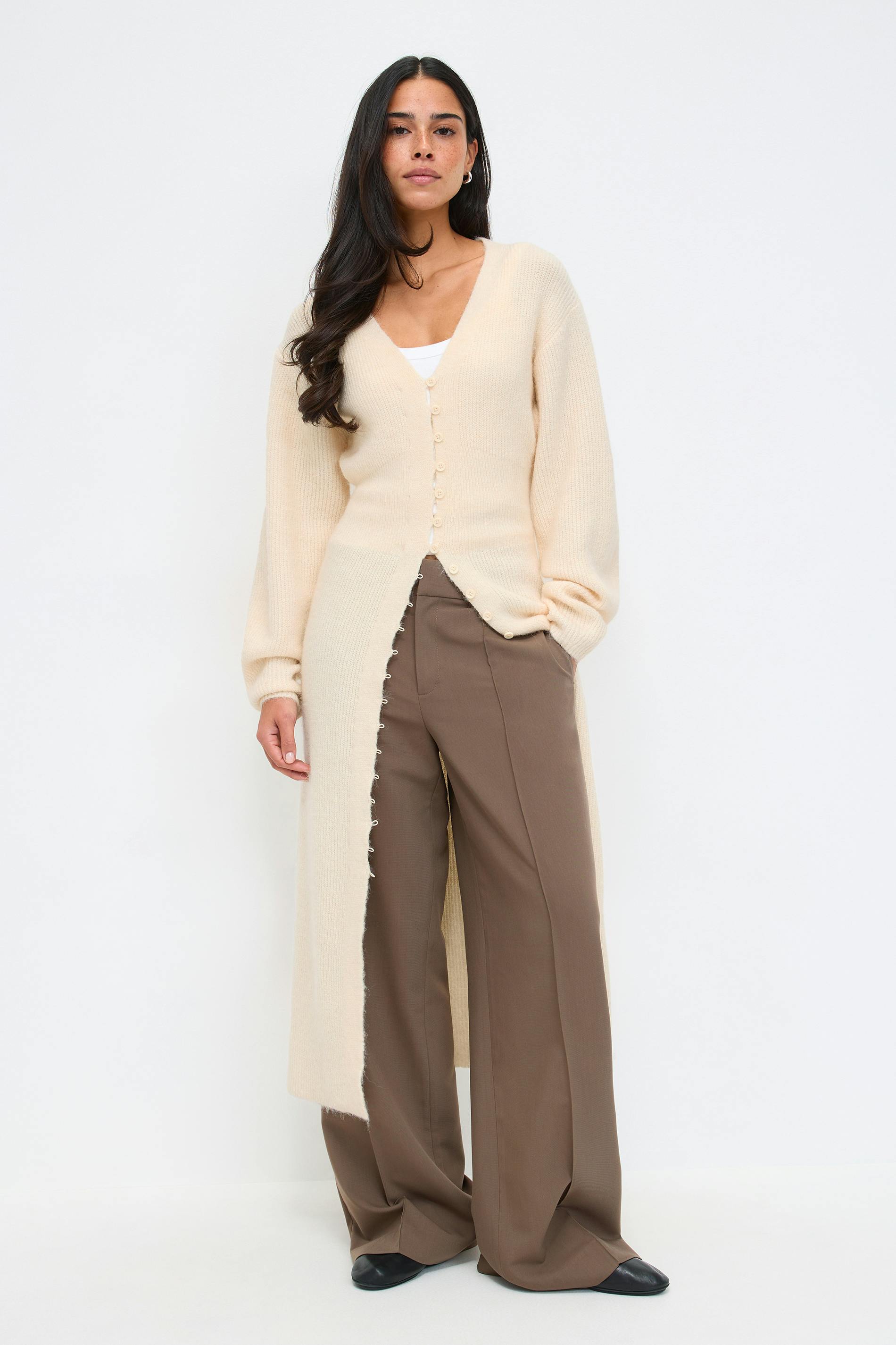 Gina Tricot - Shaped knitted dress - Neulemekot - Keltainen - XL - Naiset