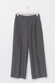 Tall wide pleated trousers