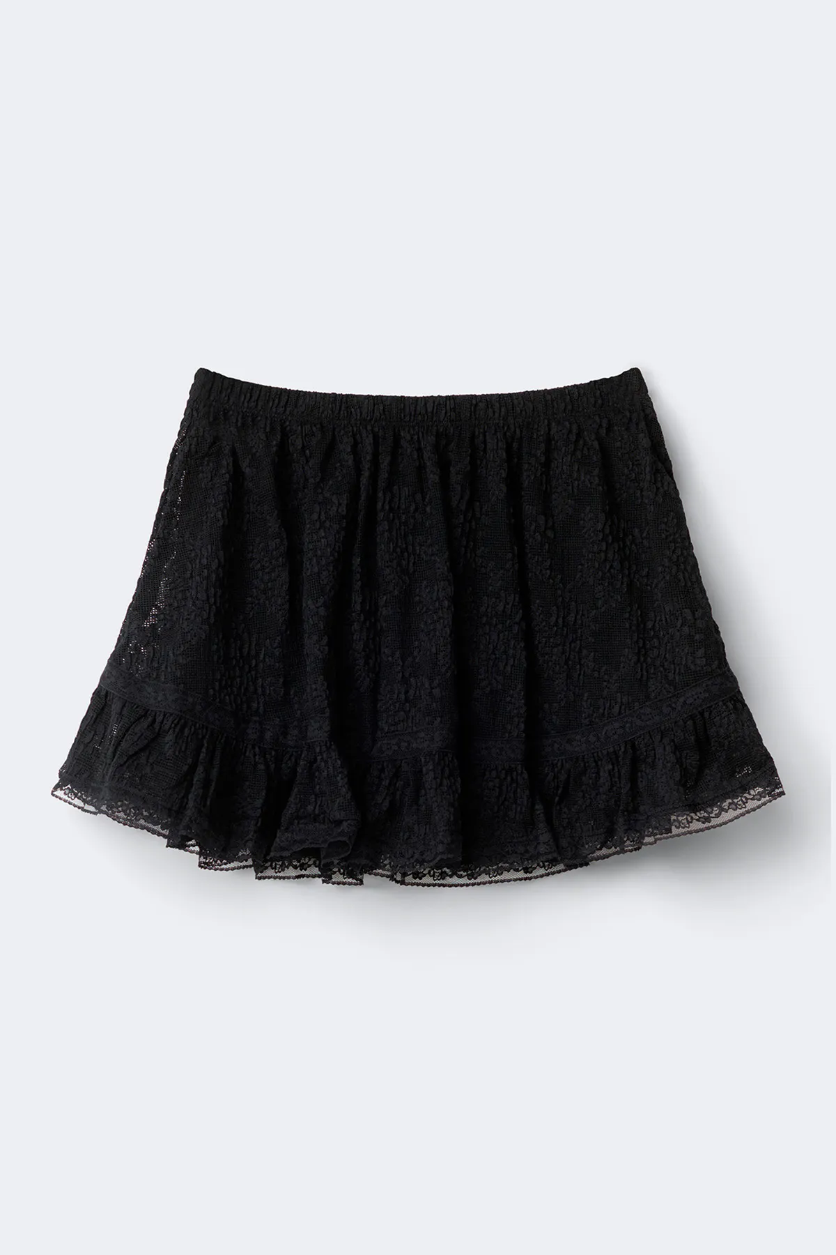 Lace mini skirt - Black - Women - Gina Tricot