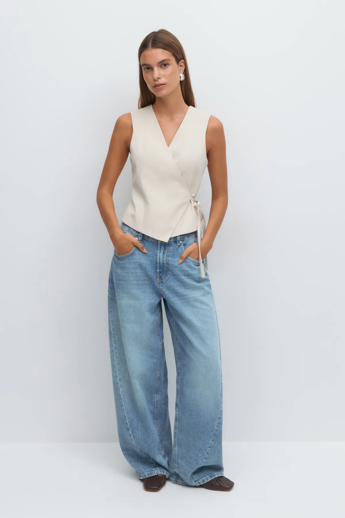 Barrel balloon jeans