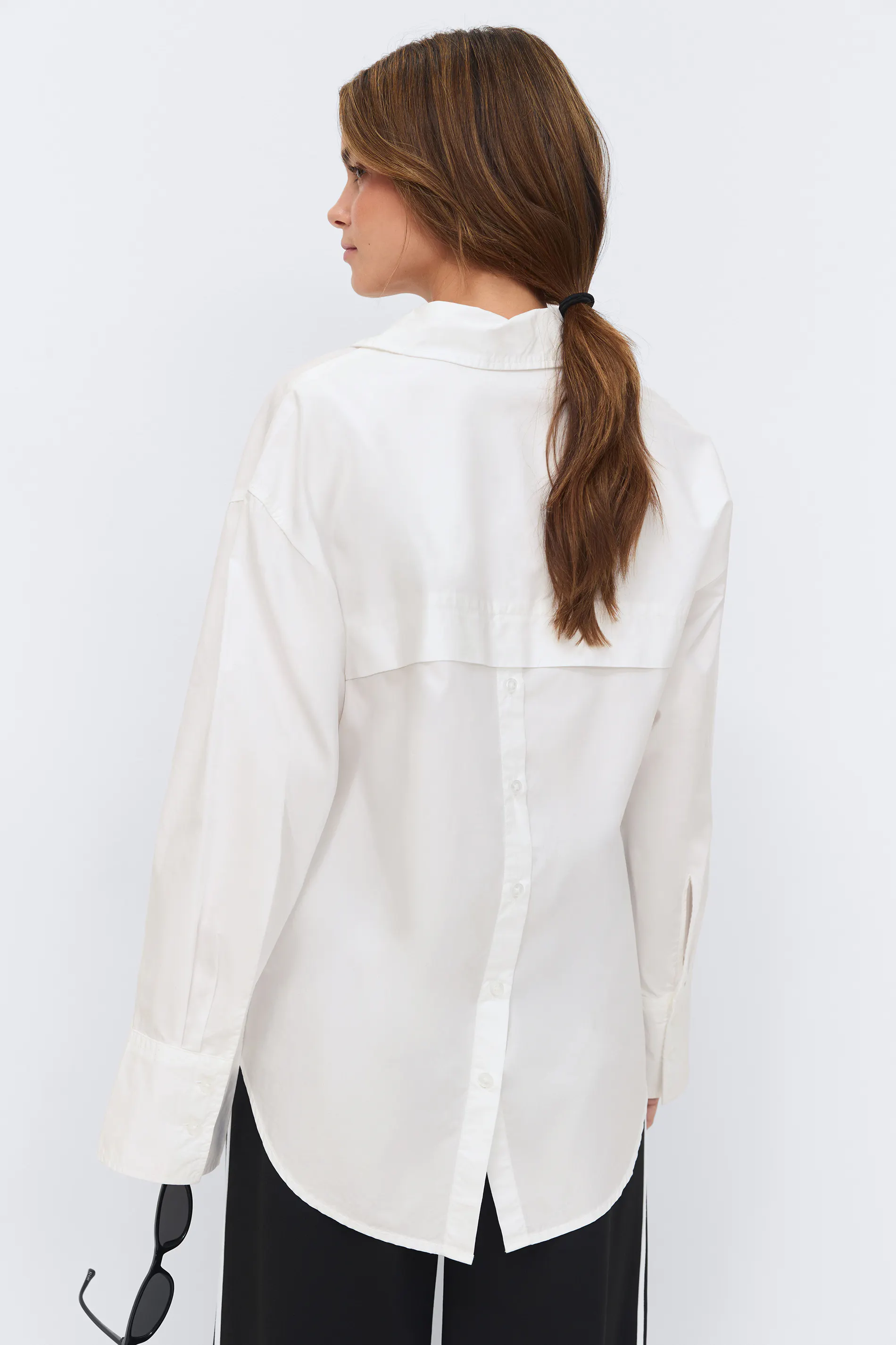 Gina Tricot - Oversized shirt - Skjorter - Hvit - M - Dame