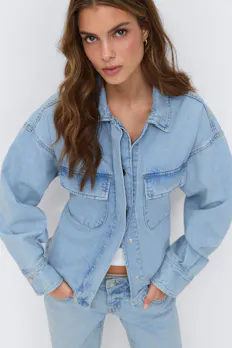 Tie Denim Shirt