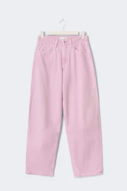 Baggy-crush tall jeans