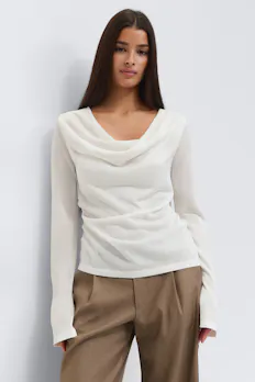 Draped Knitted Top
