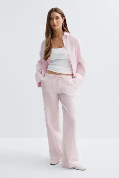 Linen Blend Trousers