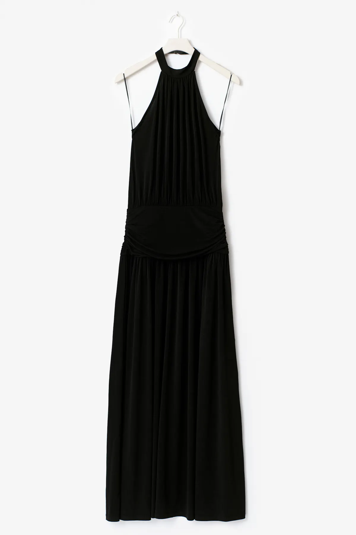 Robe maxi à bretelles lisses - Bleu foncé - FEMME | H&M FR