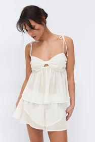 Chiffon Loungewear Shorts