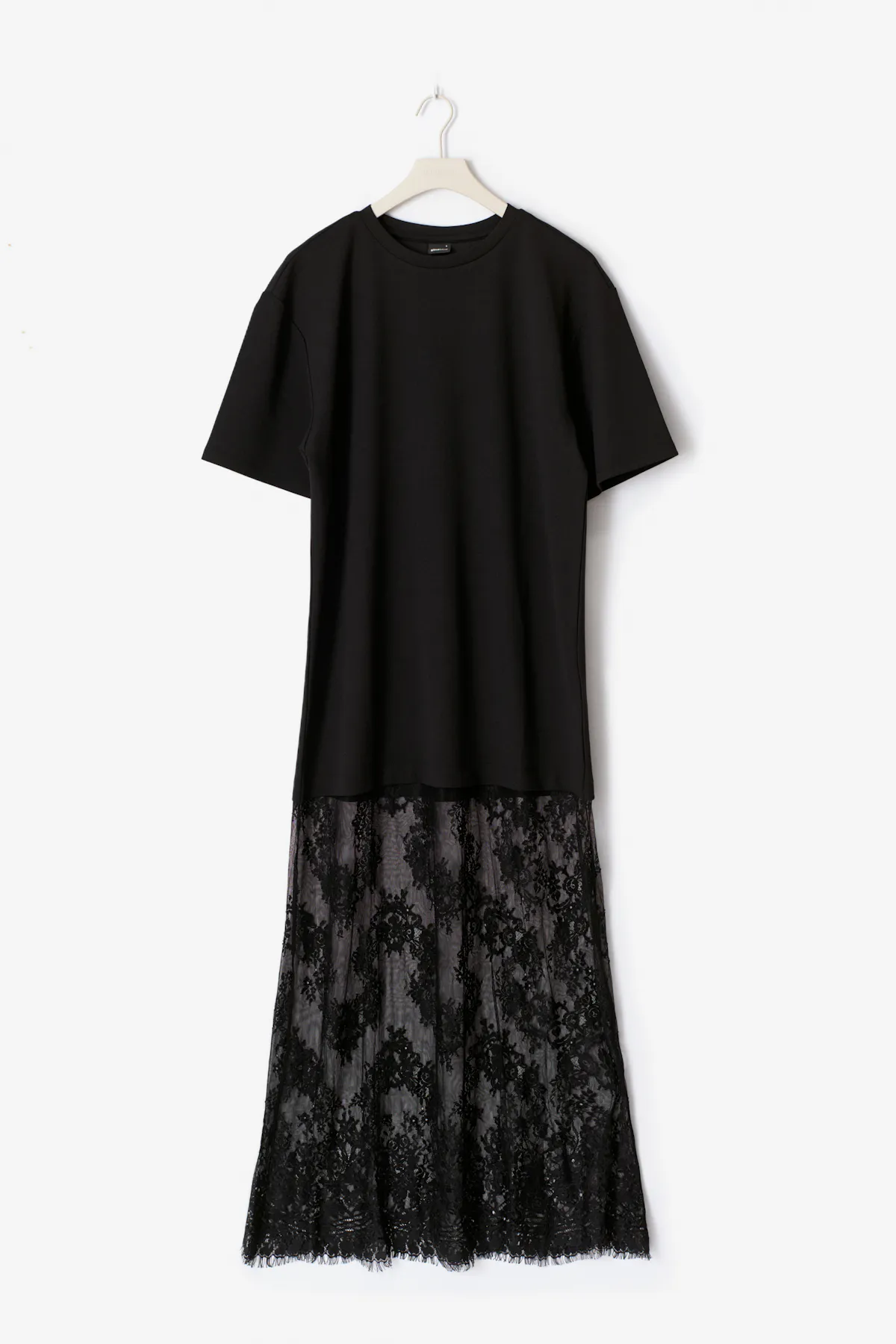 T-shirt lace maxi dress