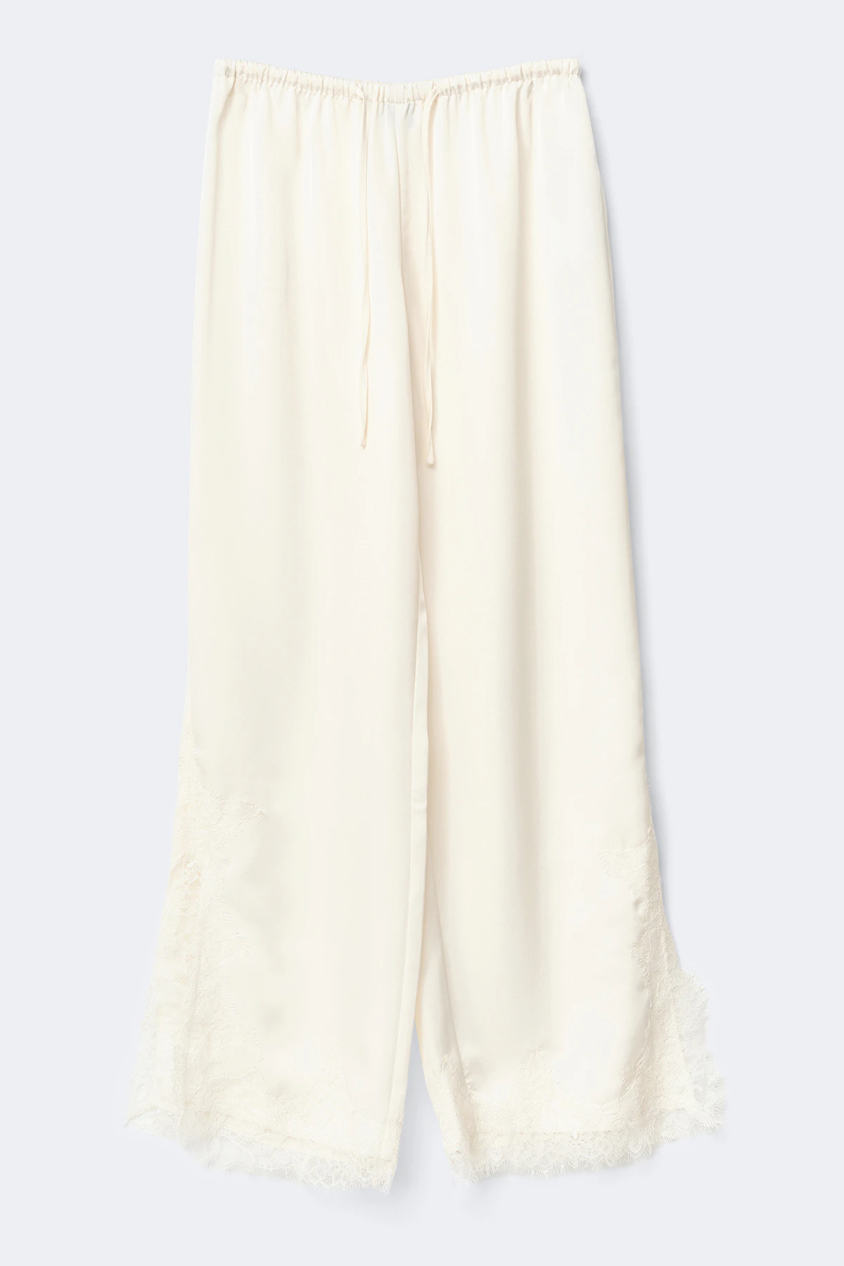 Gina Tricot Satin lace trousers byxor dam – bild 4
