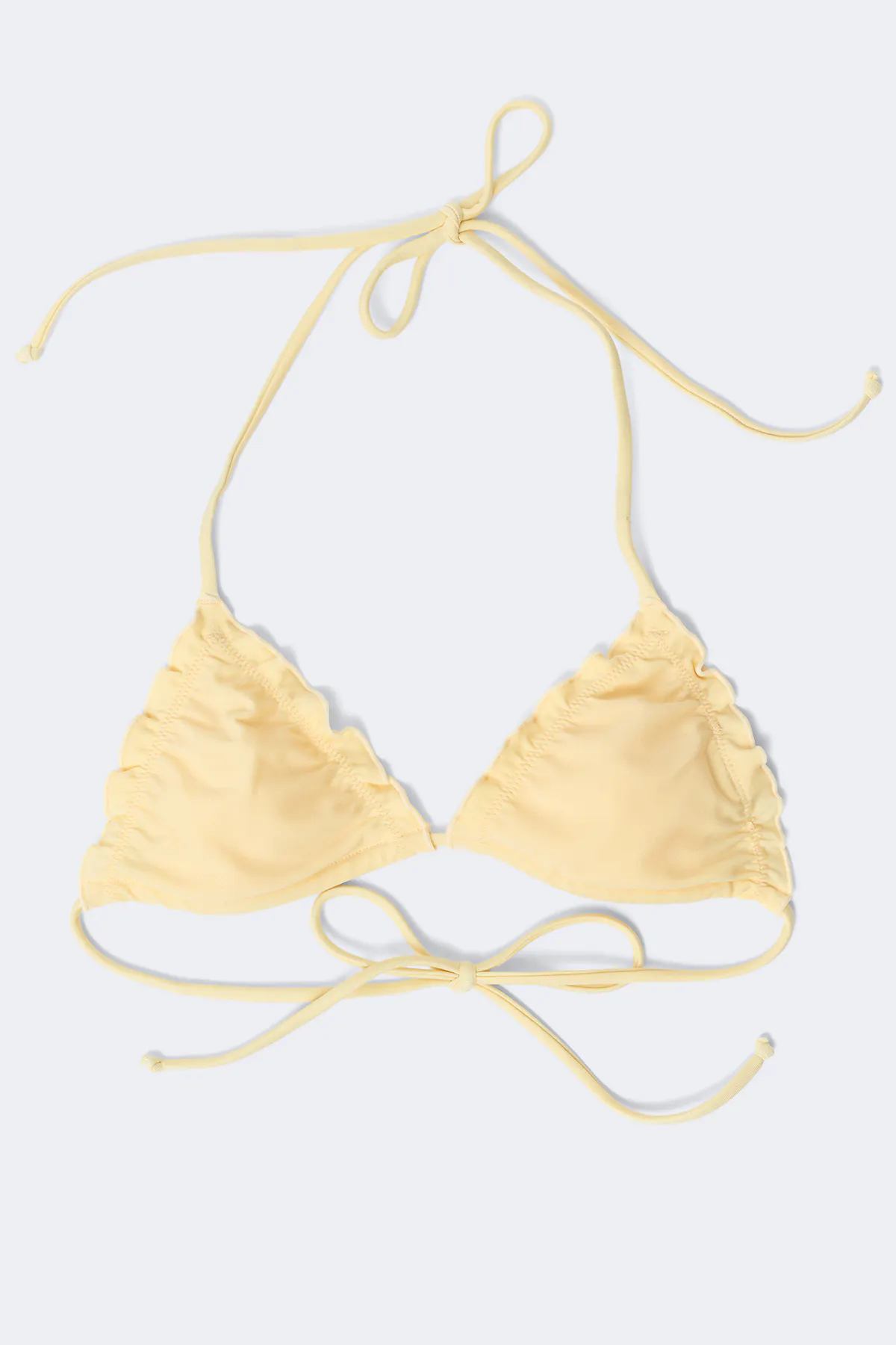 Gina Tricot - 14+ lexi triangle bikini top - Zwemkleding - Geel - XS - Dames