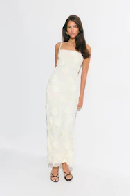 Embroidery Maxi Dress