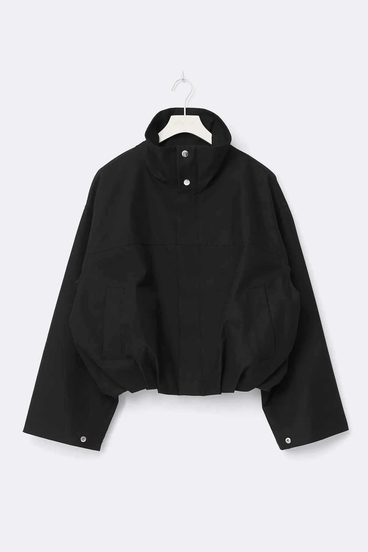 High neck short jacket - Black - Women - Gina Tricot