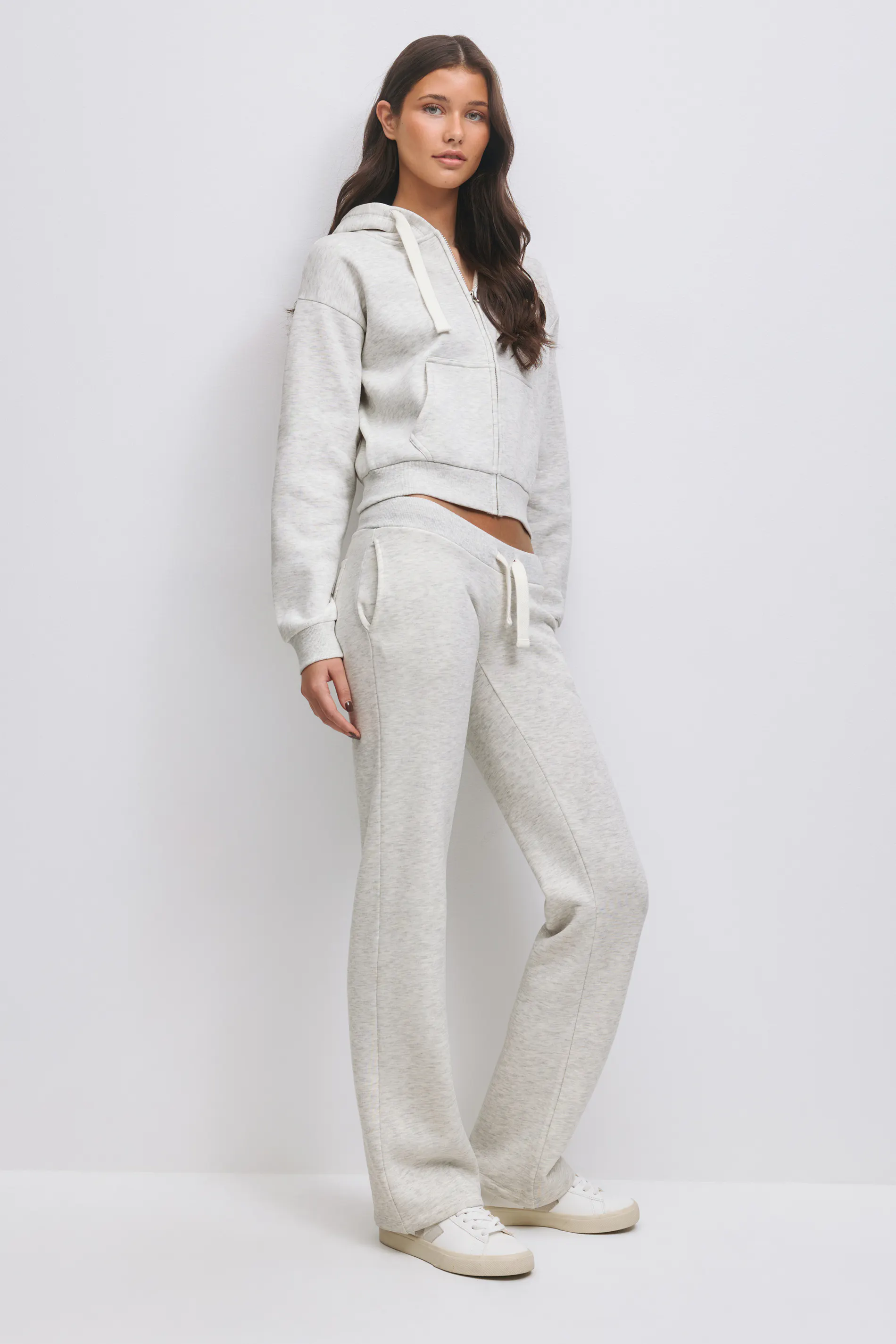 Gina Tricot - 14+ x-tra low sweatpants - bukser - Grå - L - Dame