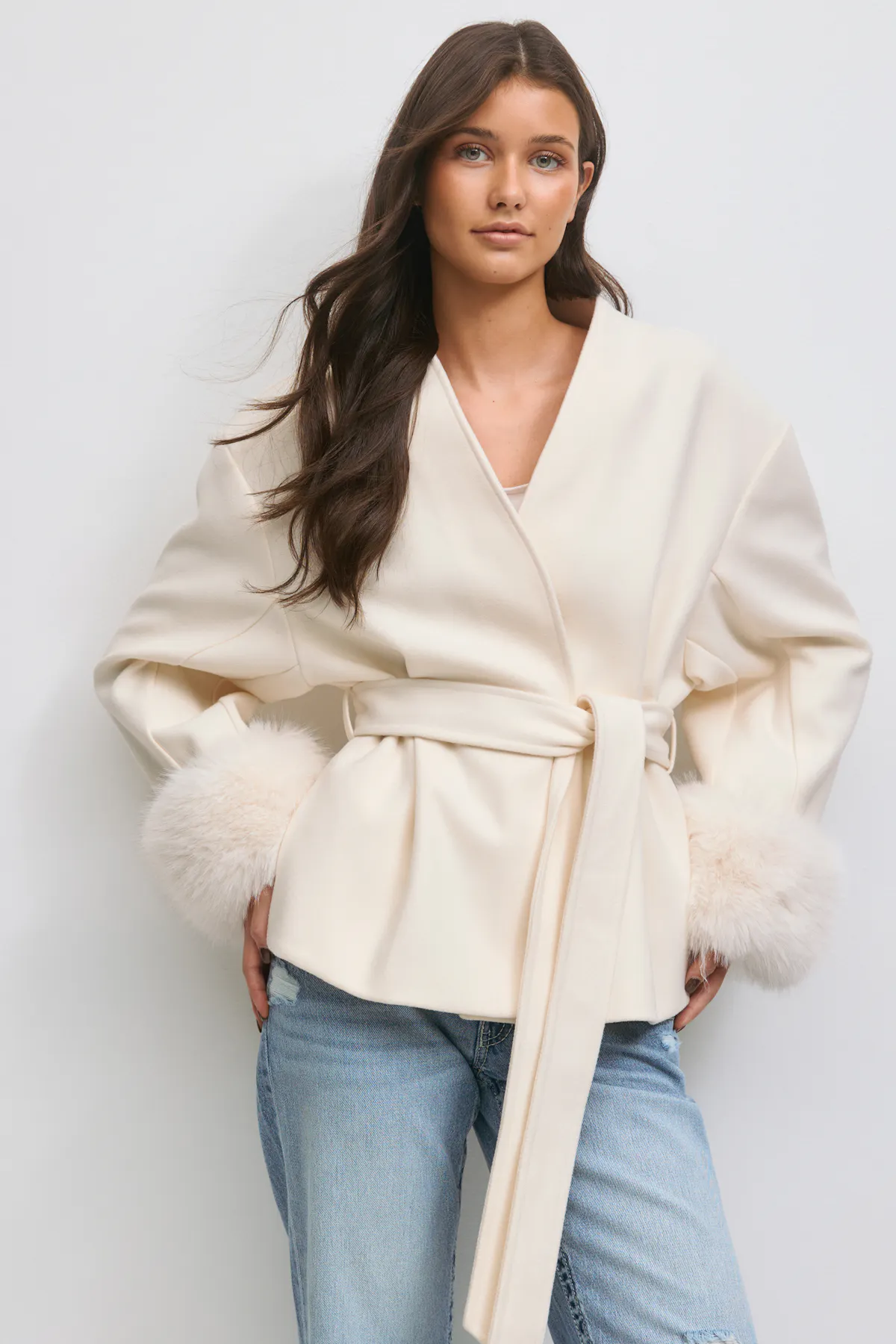 Shaped Fur Felt Jacket