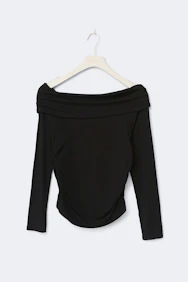 Y Ruched Off Shoulder Top