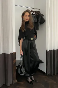 Satin Balloon Trousers
