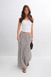 Dropped waist skirt