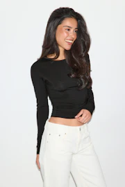 Slim fit long sleeve top