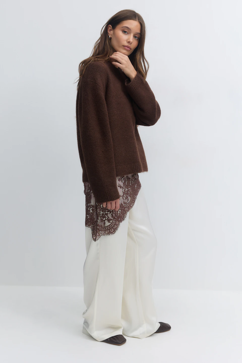 Lace hip scarf
