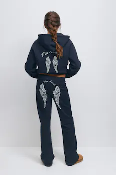 Y Printed Low Sweatpants