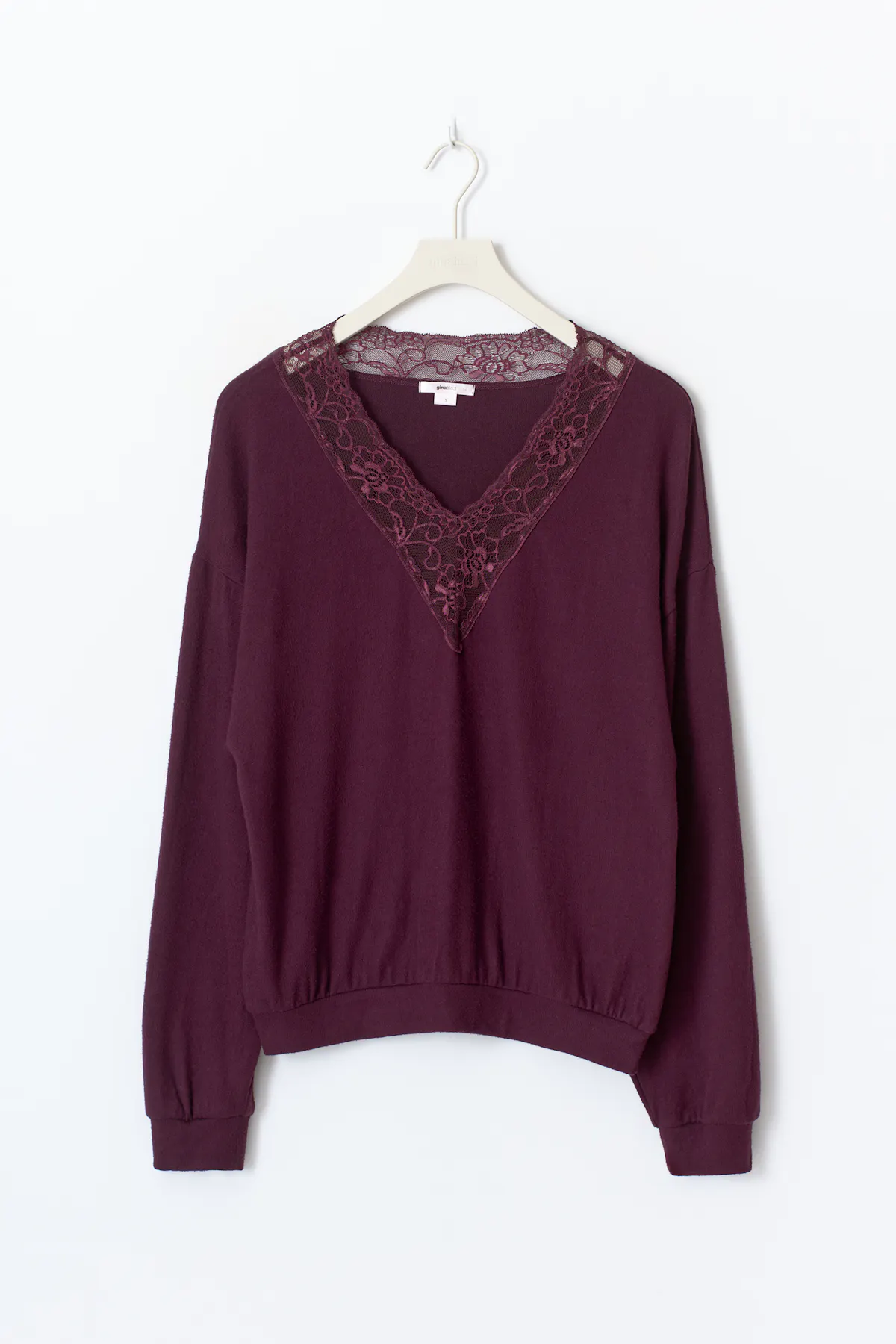 14+ lace sweater - Red - Gina Tricot