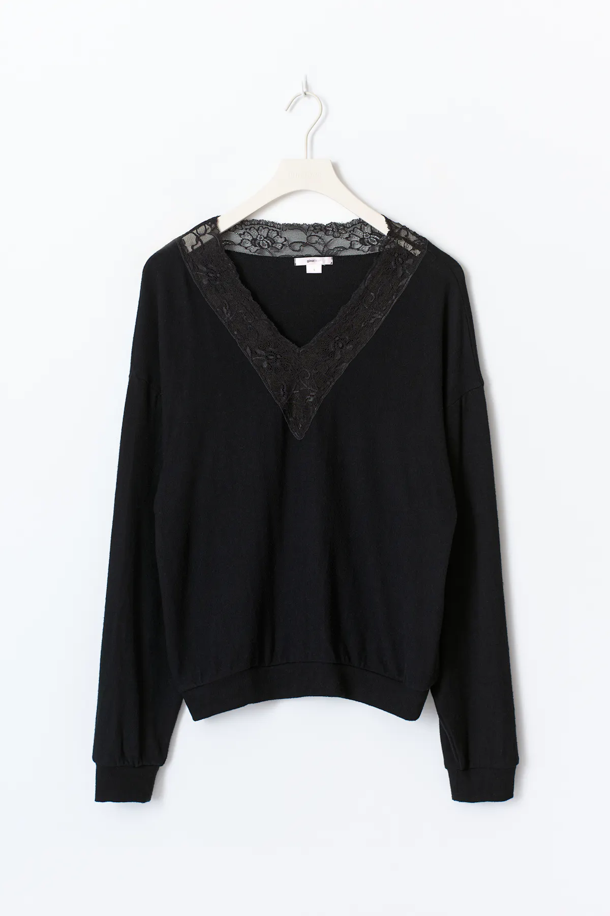 14+ lace sweater - Black - Gina Tricot